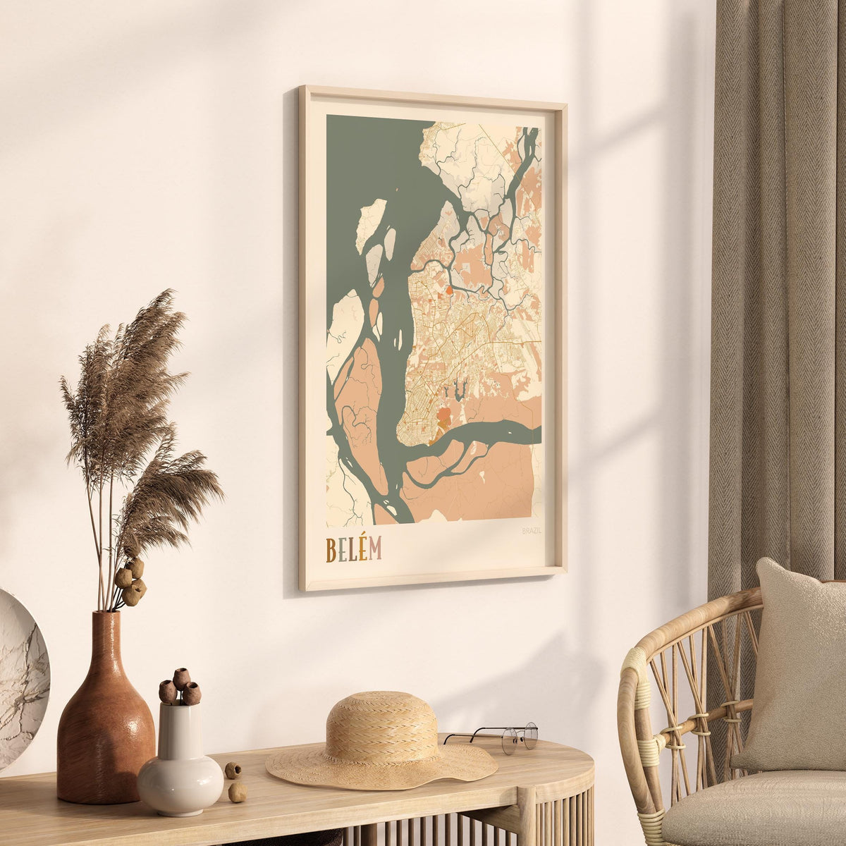 belem, brazil map poster - image 2