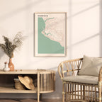 monrovia, liberia map poster - image 3