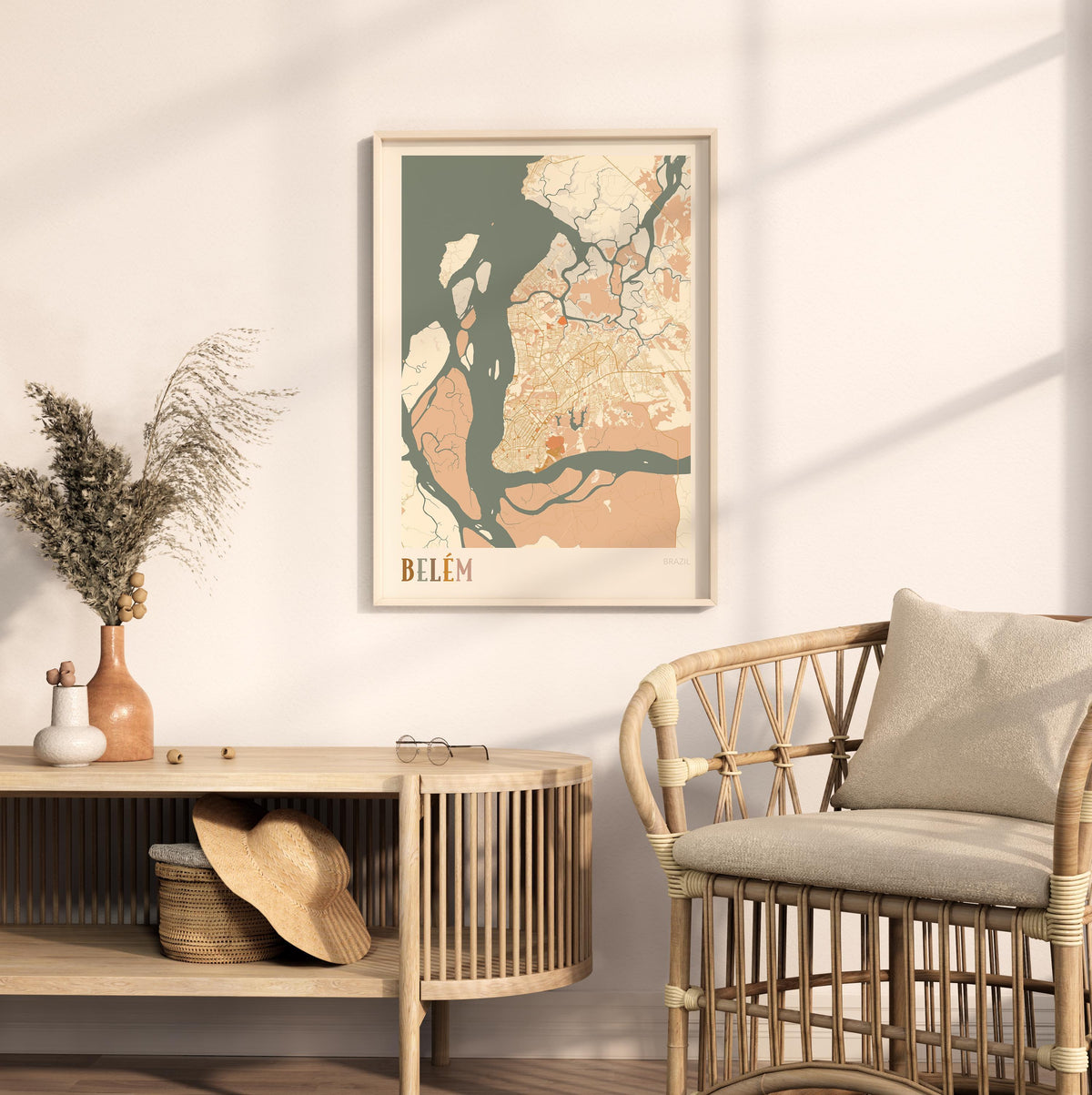 belem, brazil map poster - image 3