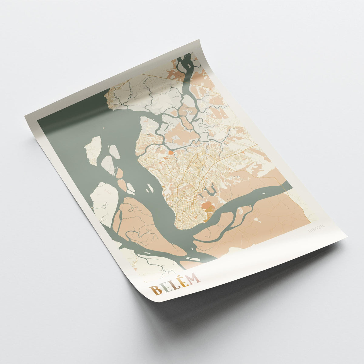 belem, brazil map poster - image 4
