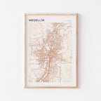 medellin, colombia map poster - image 1