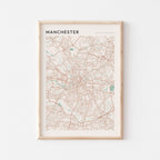 manchester, united kingdom map poster - image 1