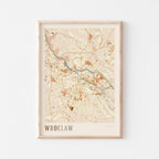 wroclaw poland map poster - image 1
