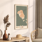bocas del toro, panama map poster - image 2