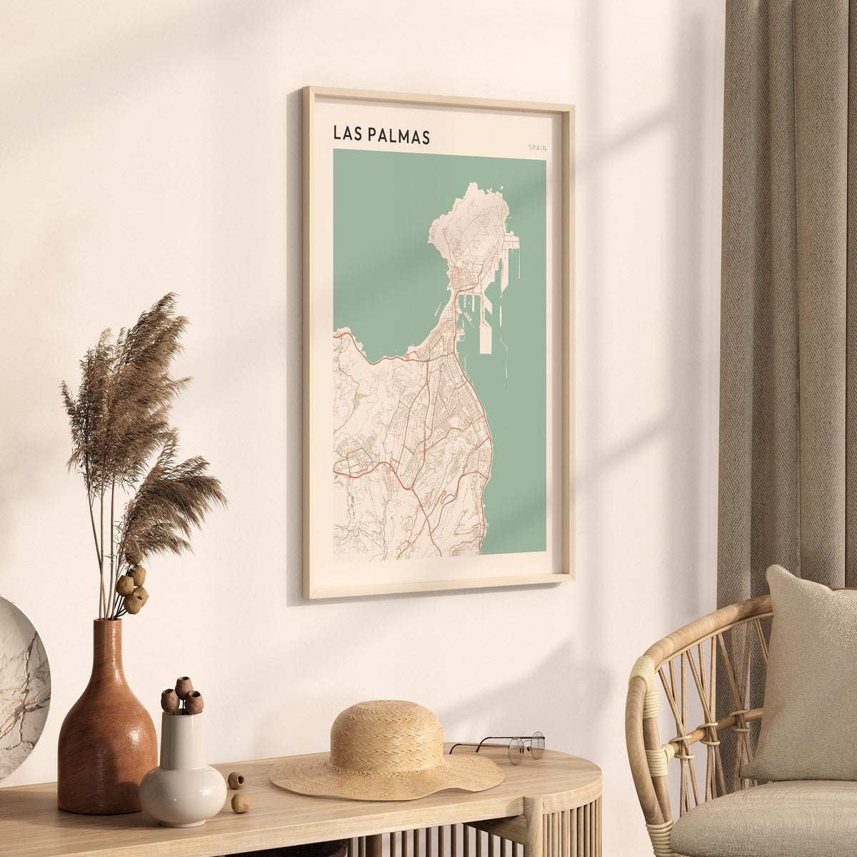 las palmas spain map poster - image 2