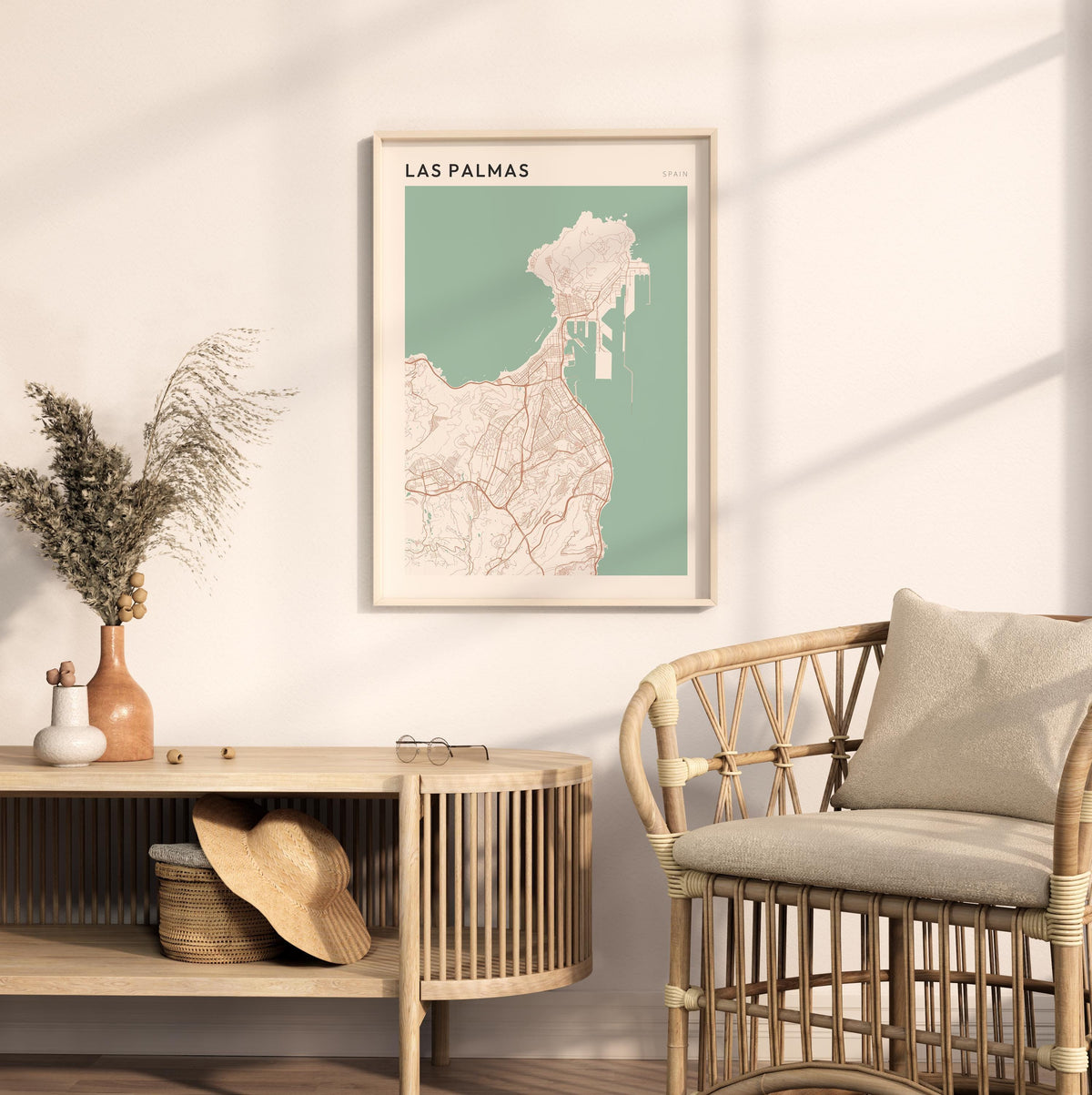 las palmas spain map poster - image 3