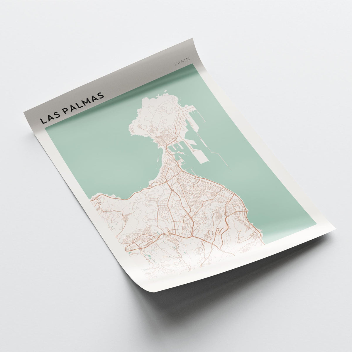las palmas spain map poster - image 4