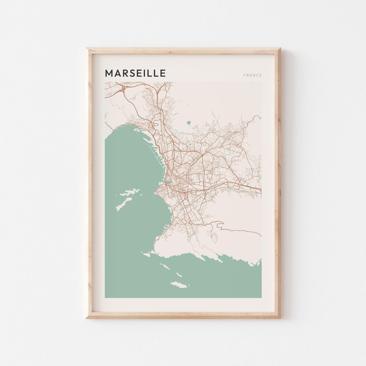 marseille france map poster - image 1