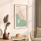 hakodate, japan map poster - image 2