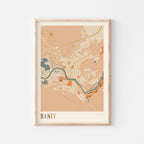 banff, alberta map poster - image 1