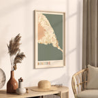 basseterre, saint kitts and nevis map poster - image 2