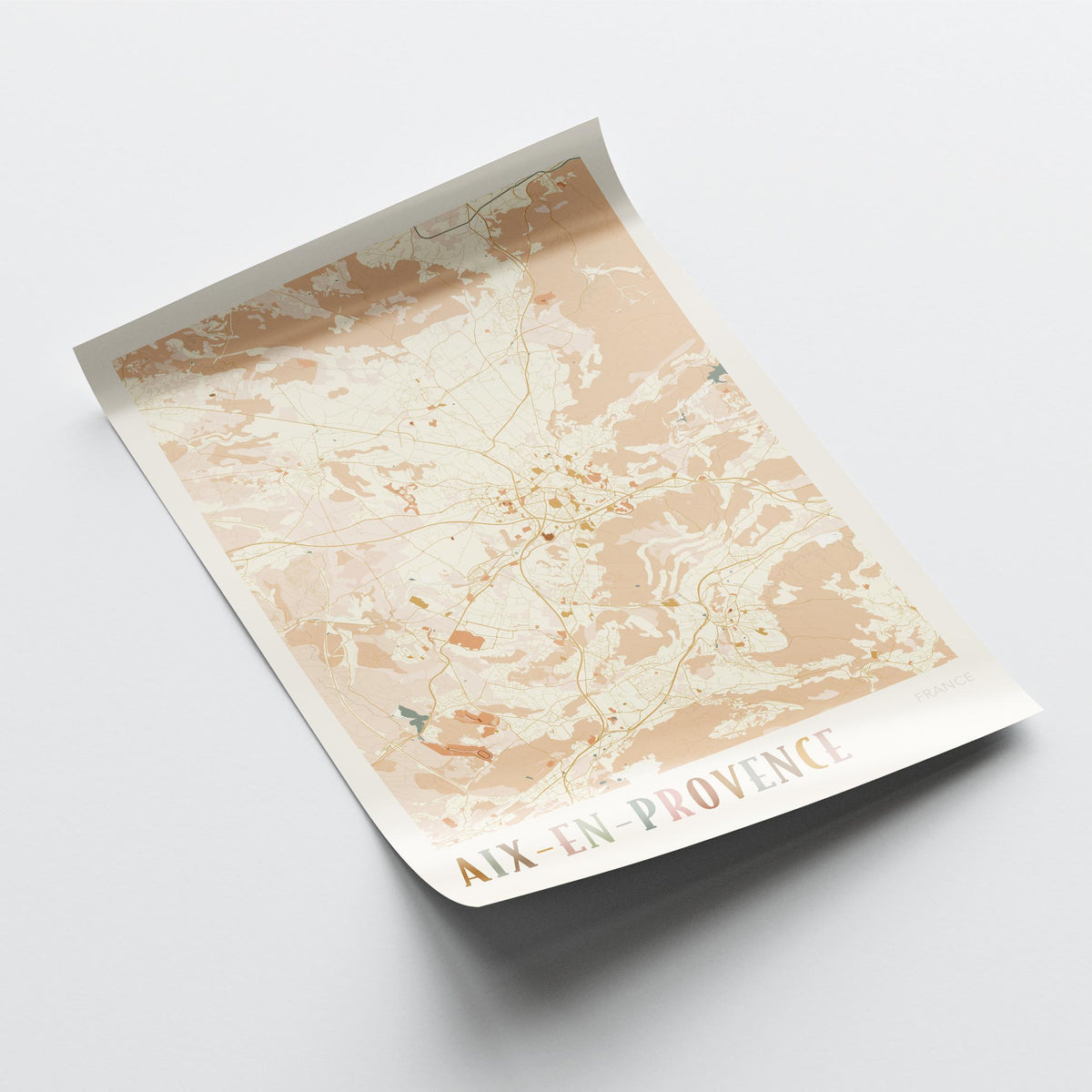 aix-en-provence france map poster - image 4