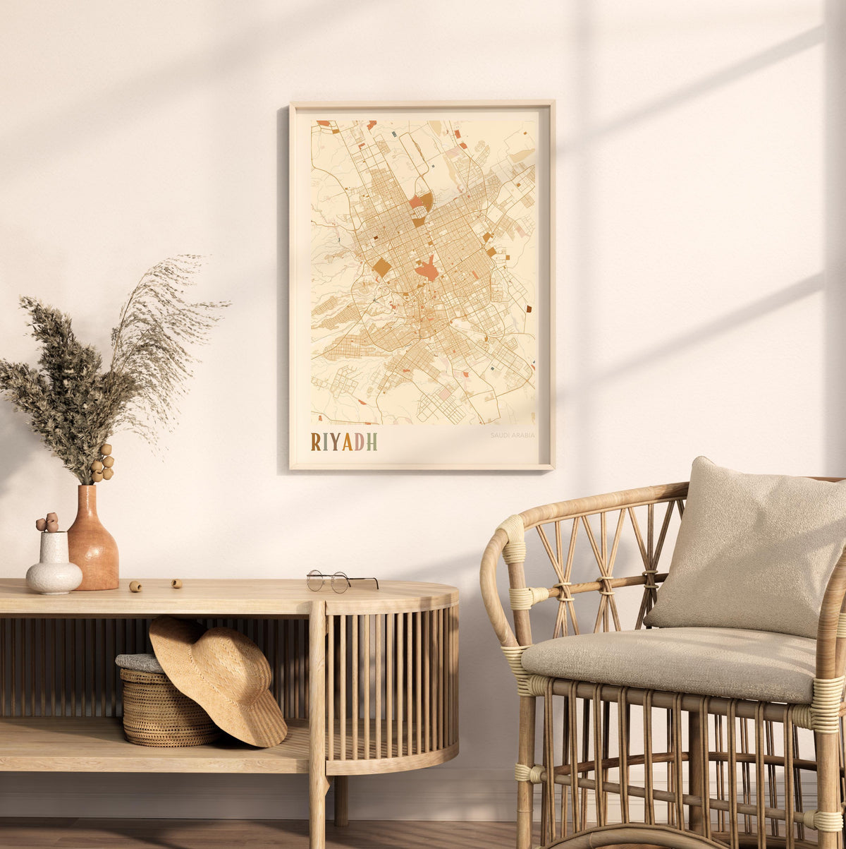 riyadh, saudi arabia map poster - image 3