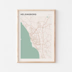 helsingborg sweden map poster - image 1