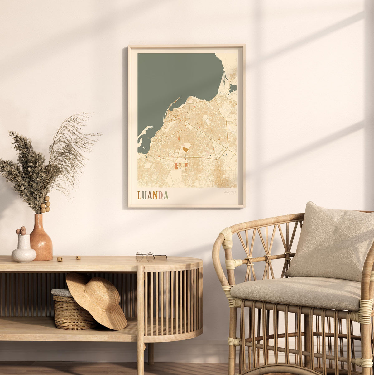luanda, angola map poster - image 3