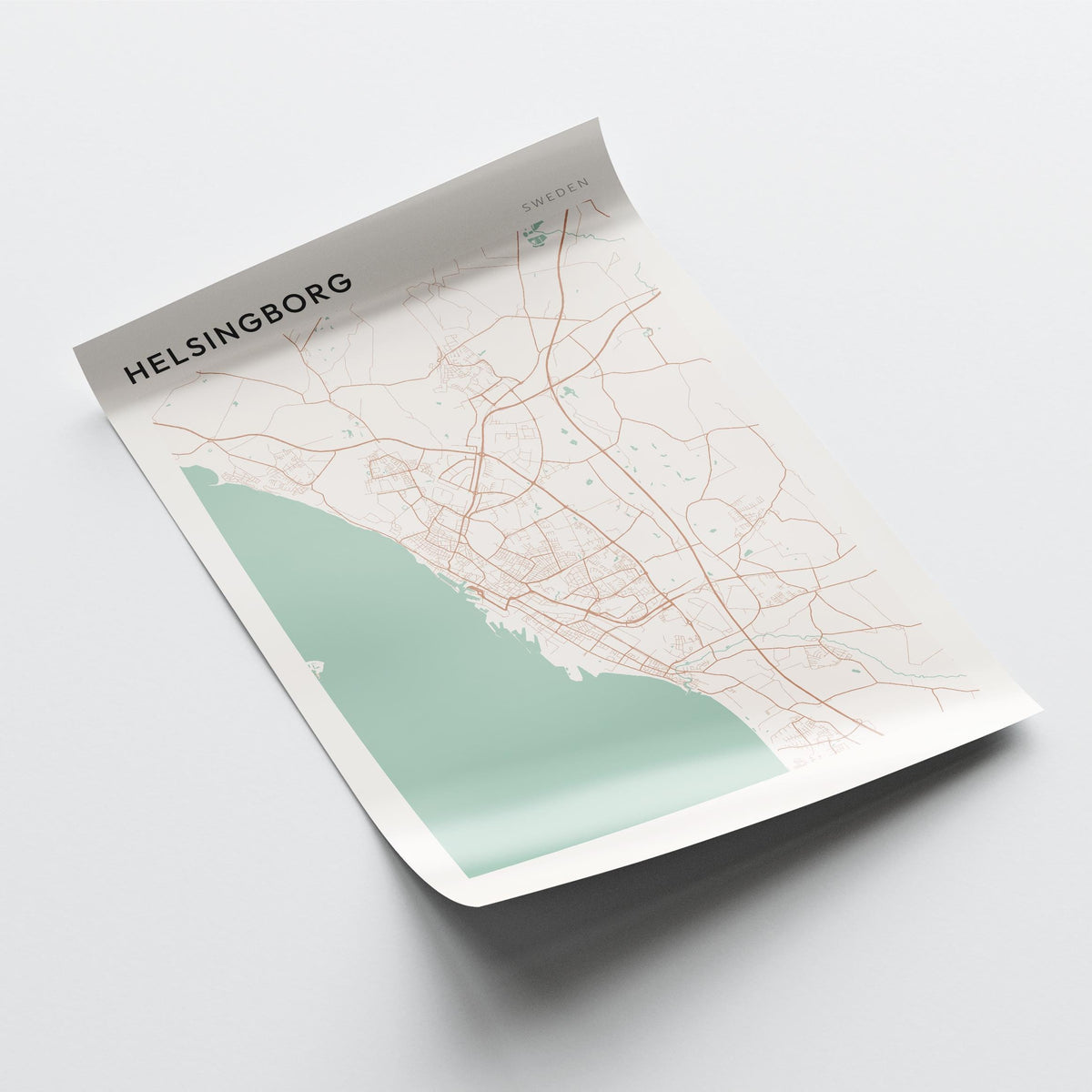 helsingborg sweden map poster - image 4