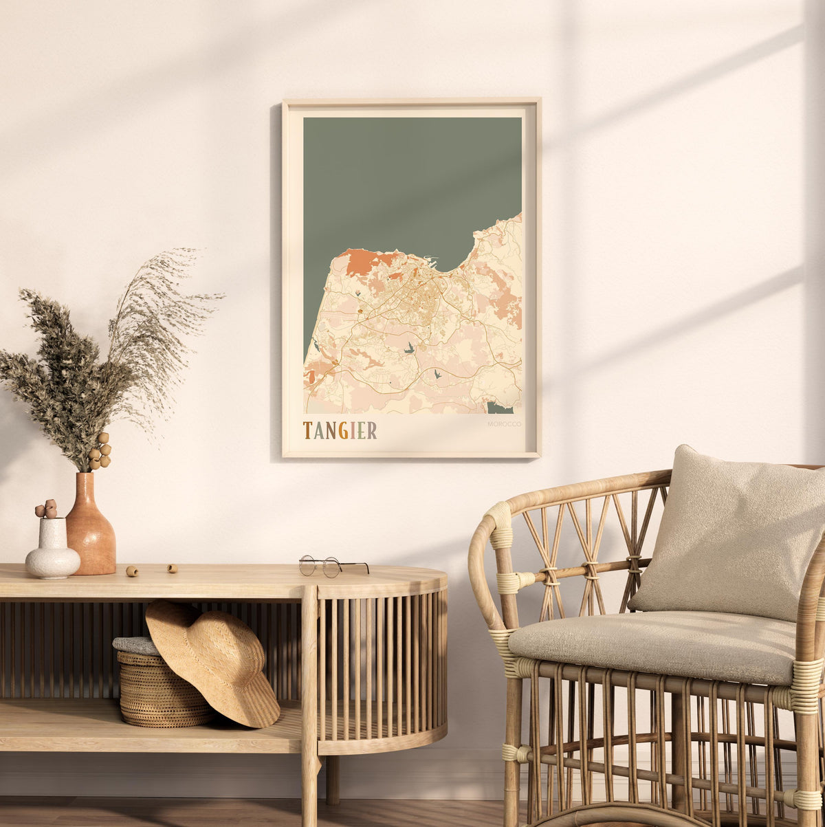tangier, morocco map poster - image 3