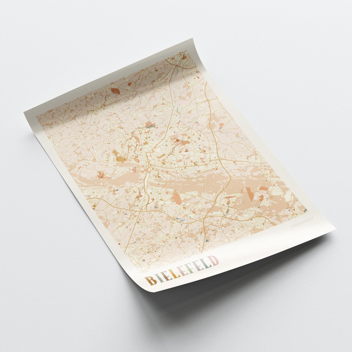bielefeld germany map poster - image 4