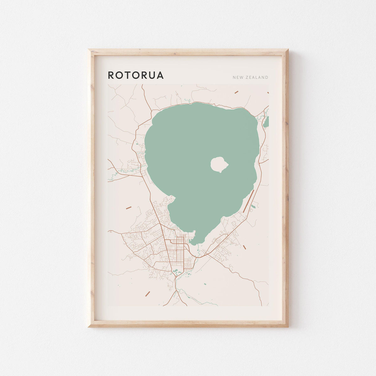 rotorua, new zealand map poster - image 1