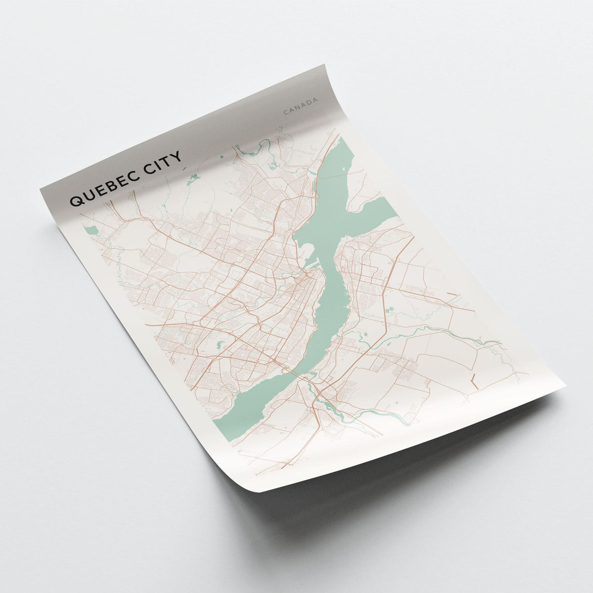 quebec city, quebec map poster - image 3