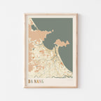 da nang, vietnam map poster - image 1