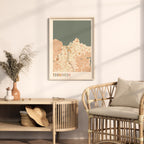 trondheim norway map poster - image 3