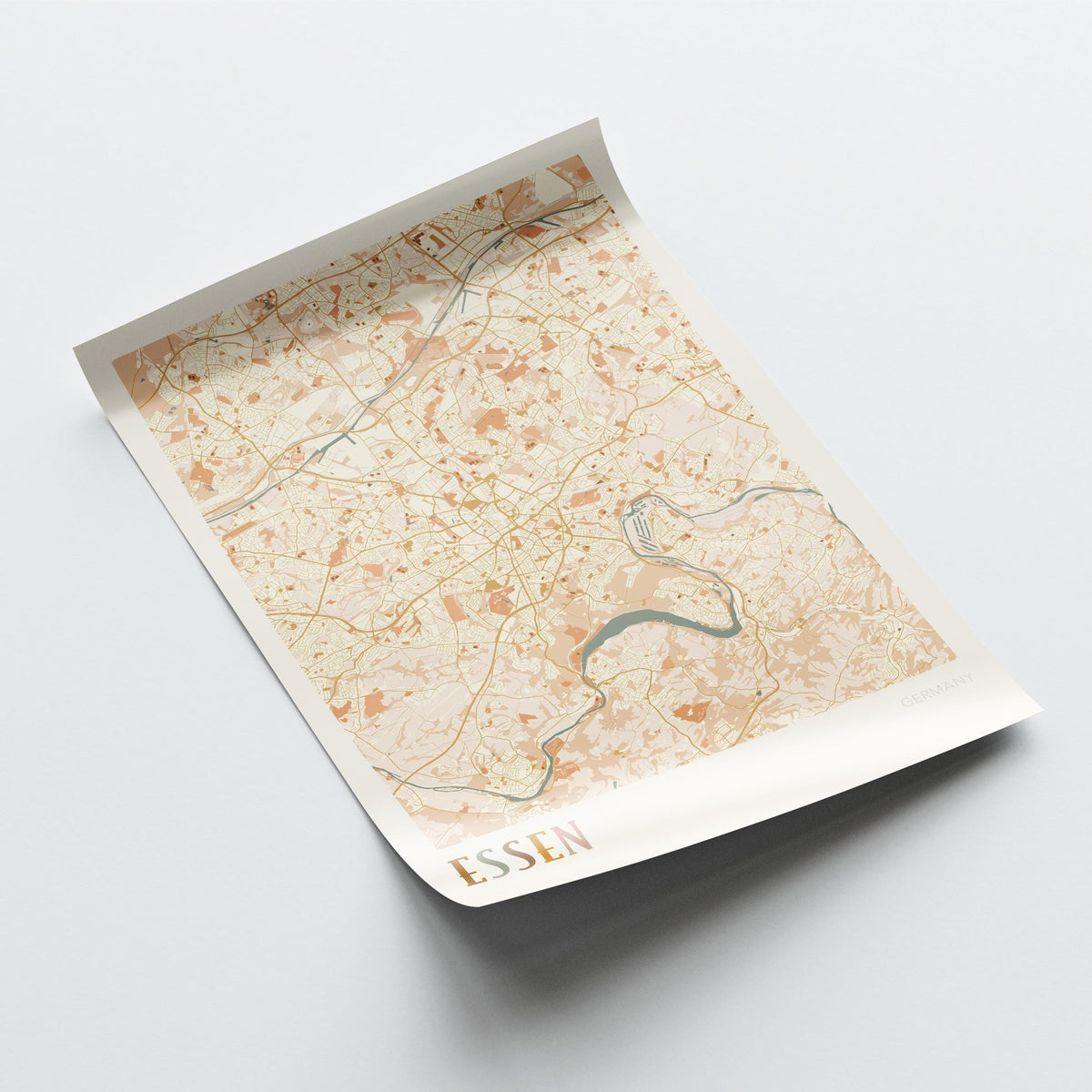 essen germany map poster - image 4