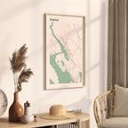 sibenik croatia map poster - image 2
