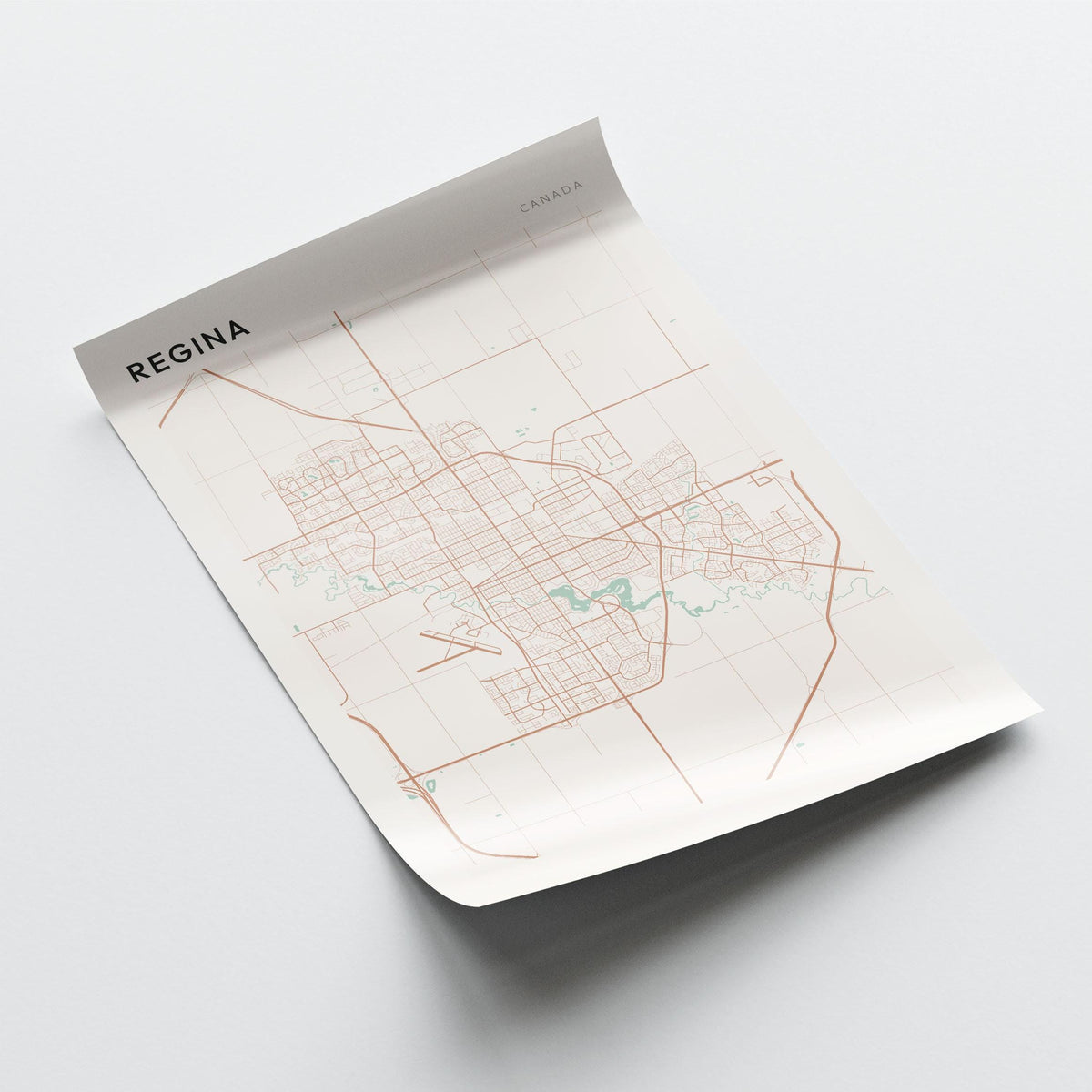 regina, saskatchewan map poster - image 3