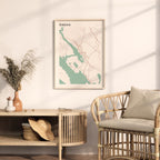 sibenik croatia map poster - image 3