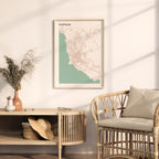 paphos, cyprus map poster - image 3