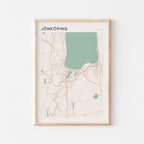 jonkoping sweden map poster - image 1