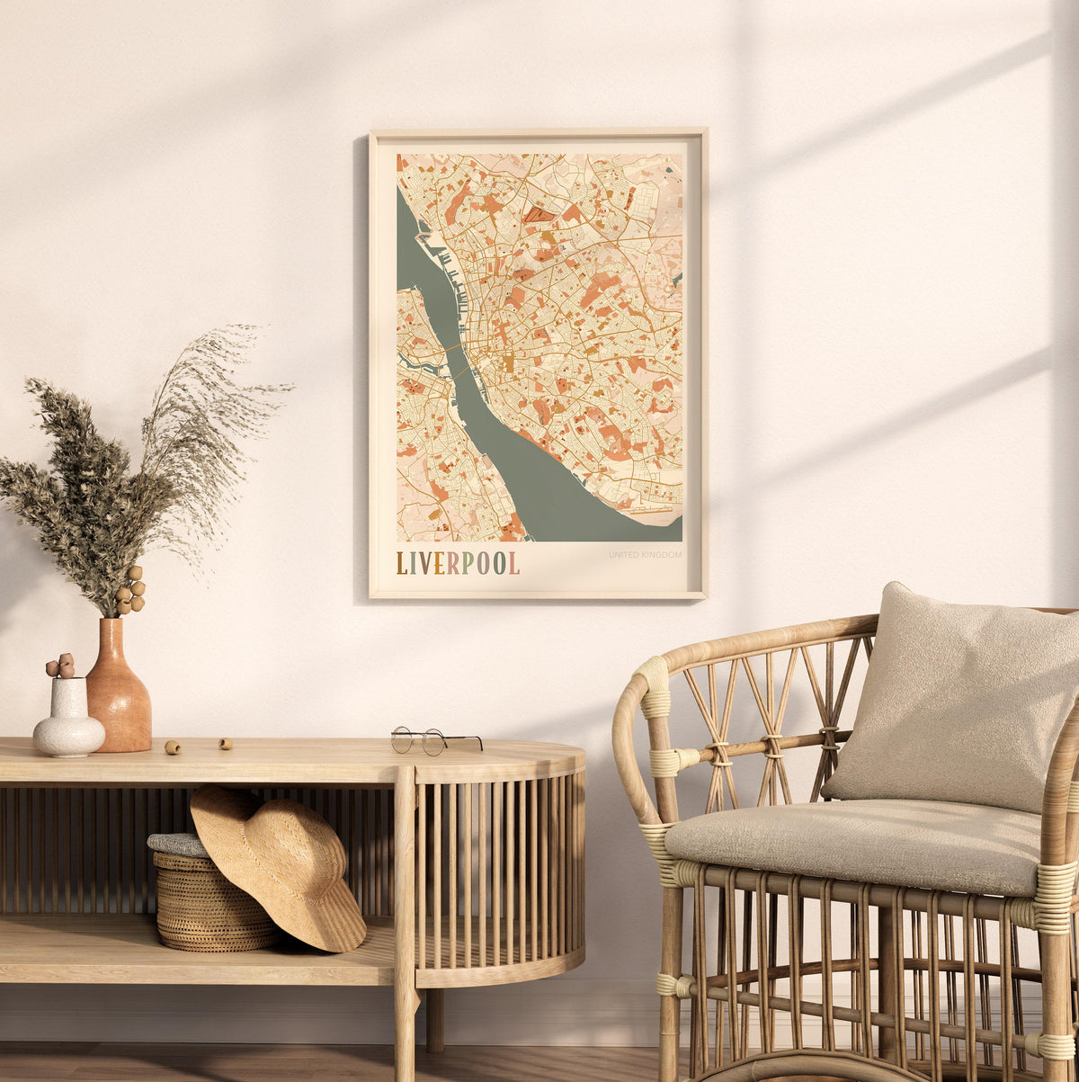 liverpool, united kingdom map poster - image 3