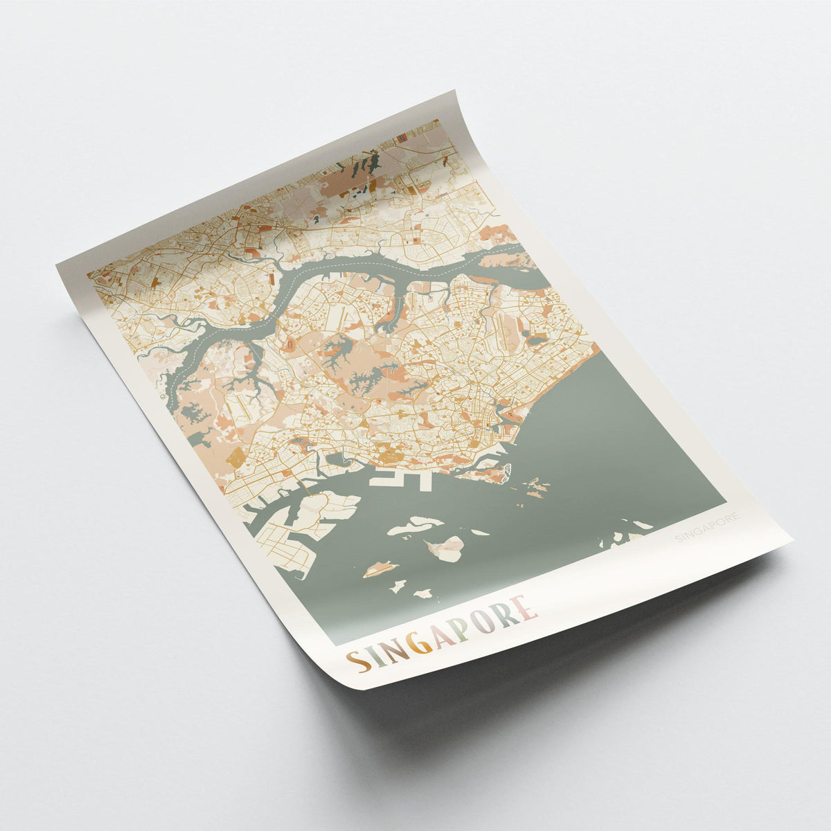 singapore, singapore map poster - image 3