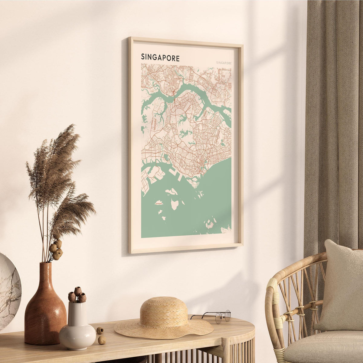 singapore, singapore map poster - image 2