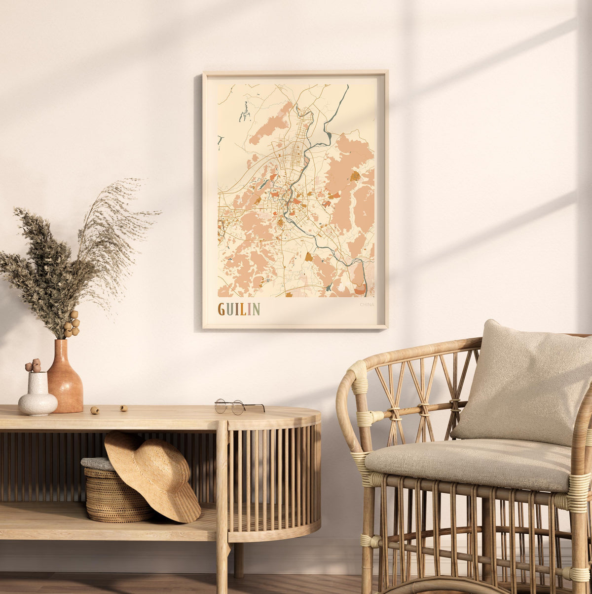 guilin, china map poster - image 3
