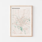 groningen netherlands map poster - image 1