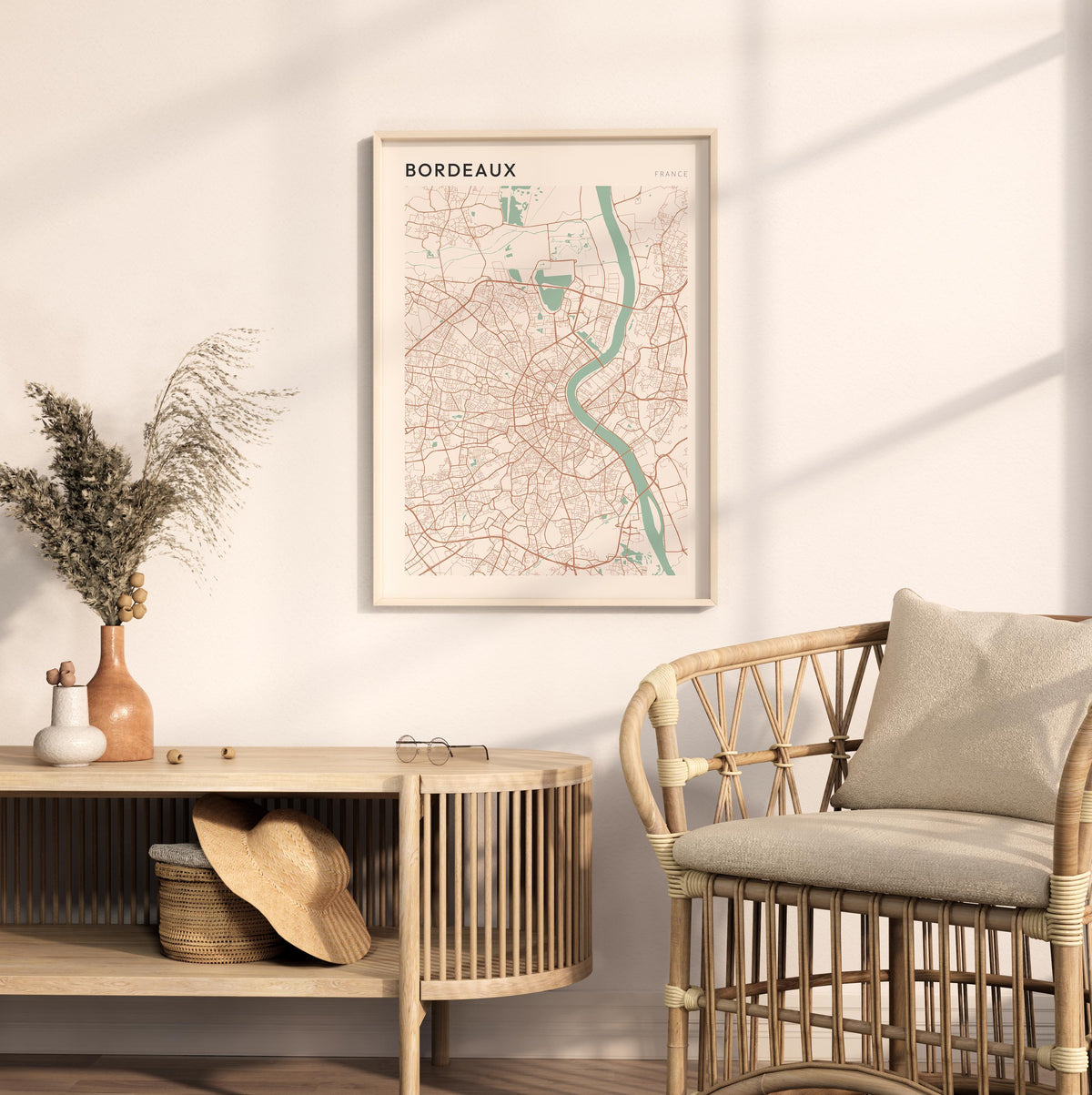 bordeaux france map poster - image 3
