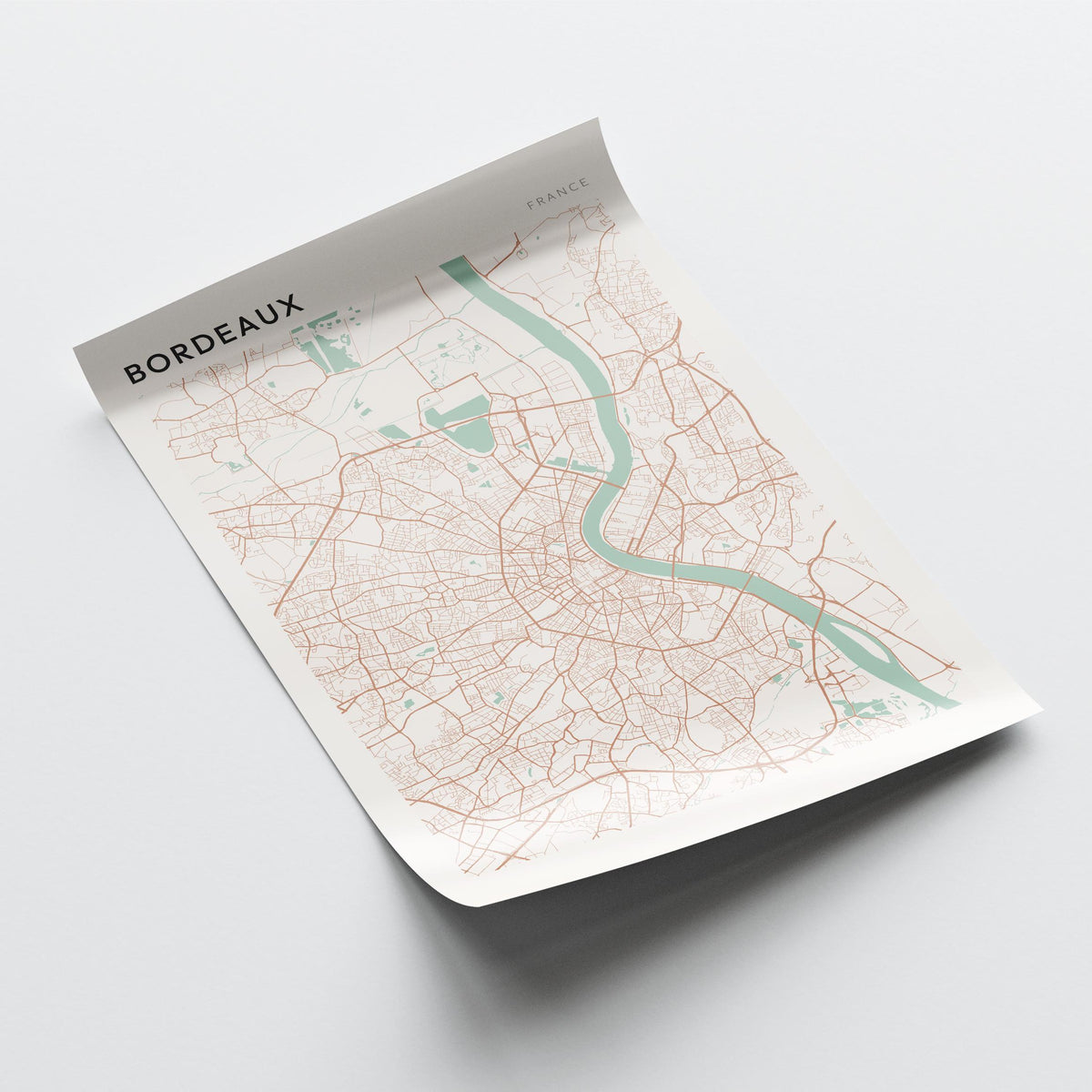 bordeaux france map poster - image 4