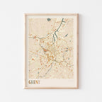 ghent belgium map poster - image 1