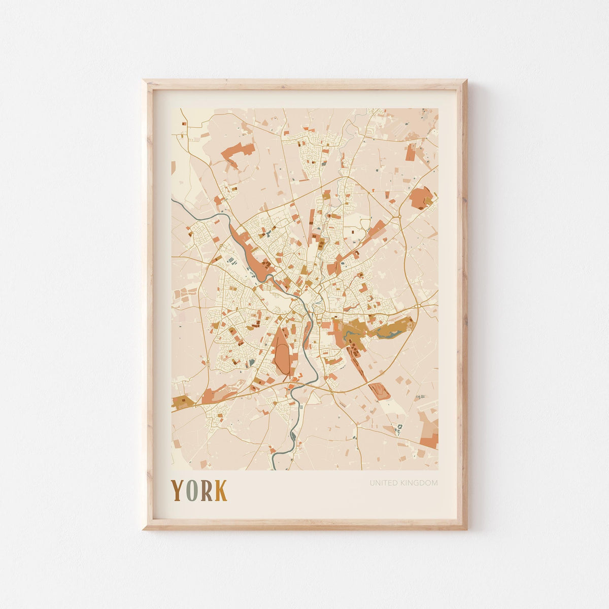 york, united kingdom map poster - image 1