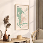 belem, brazil map poster - image 2