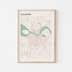 aalborg denmark map poster - image 1
