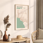 port of spain, trinidad and tobago map poster - image 2