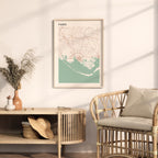faro portugal map poster - image 3