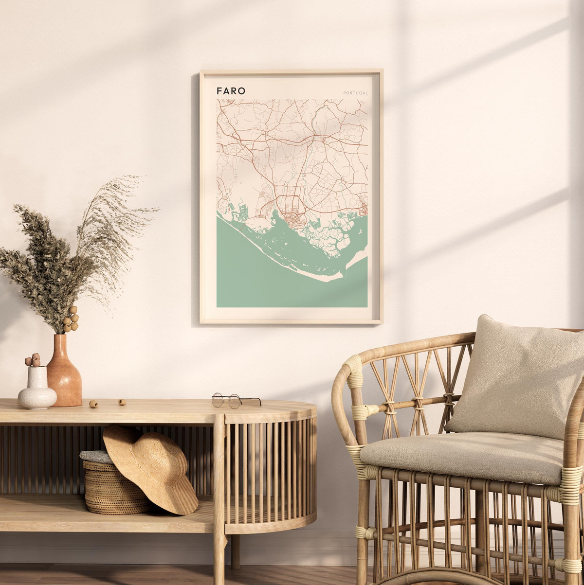 faro portugal map poster - image 3