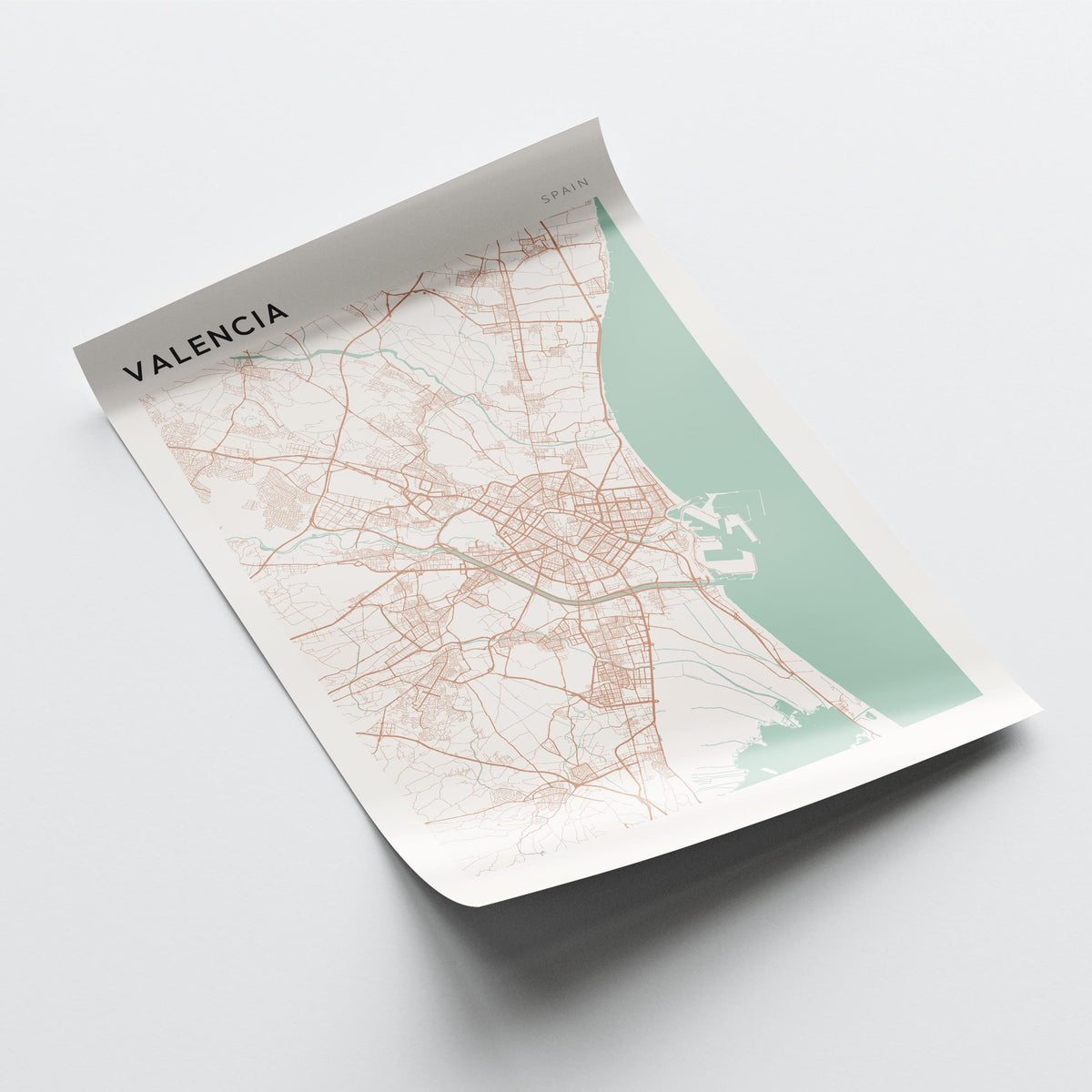 valencia spain map poster - image 4