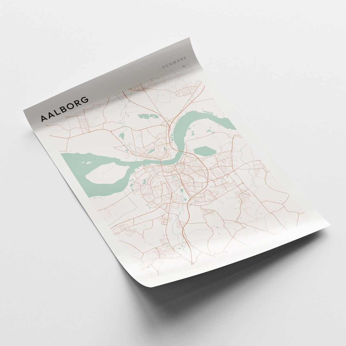 aalborg denmark map poster - image 4