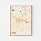 cusco, peru map poster - image 1