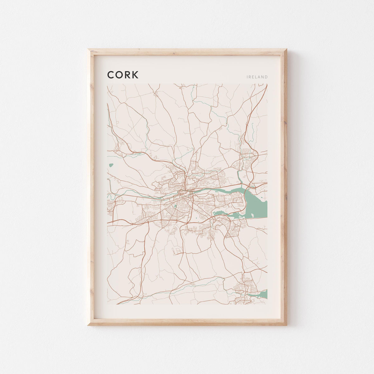 cork ireland map poster - image 1